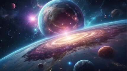 A universe with realistically dazzling and fascinating planets