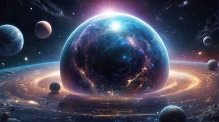 A universe with realistically dazzling and fascinating planets