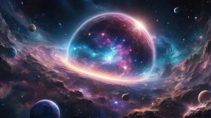 A universe with realistically dazzling and fascinating planets