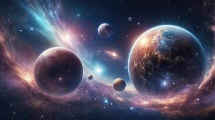 A universe with realistically dazzling and fascinating planets