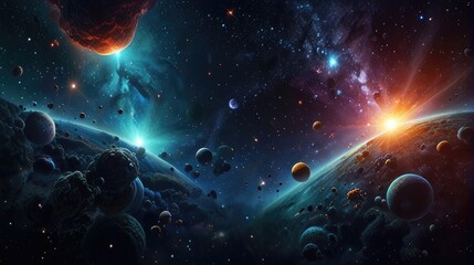 Dazzling and enchanting universe realistic