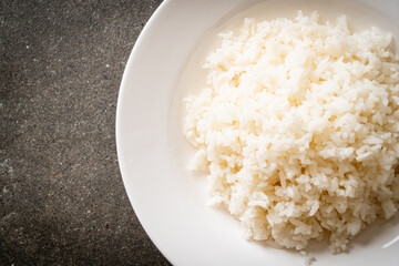 cooked rice on plate