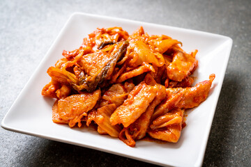 stir-fried pork with kimchi
