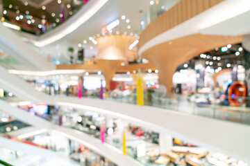 abstract blur and defocused luxury shopping mall and retail store for background