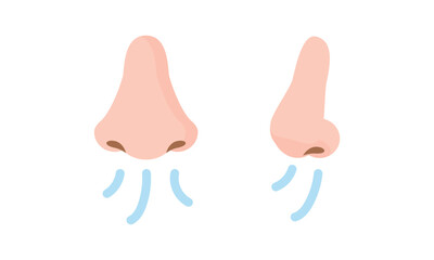 Obraz premium 鼻呼吸