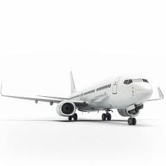 Obraz premium Commercial aircraft Isolated on a white background 