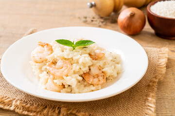 italian risotto with shrimps