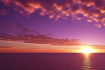 Naklejka premium sunset over the sea