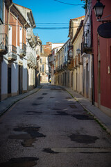 Fototapeta premium Pintoresco paisaje de la ciudad desde el castillo de trujillo españa. España.