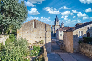 Fototapeta premium Cluny abbey, medieval monastery in Burgundy, France 