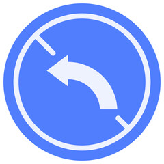 left flat icon
