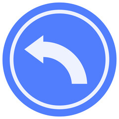 left flat icon