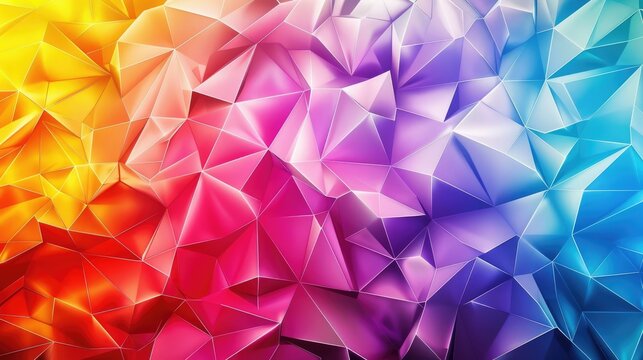Colorful geometric polygonal abstract background