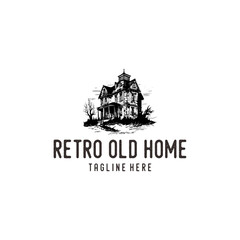 Old home logo vector illustration
