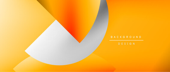 Bright color circle and round element minimal geometric abstract background for posters, covers, banners, brochures, websites