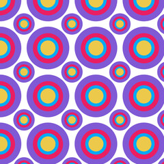 A dynamic pattern featuring concentric circles in a visually appealing color combination, suitable for adding energy and movement to your designs.
