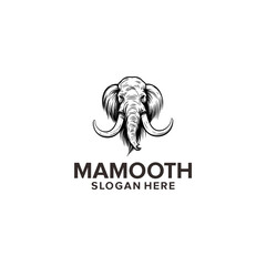 Mamooth vintage logo vector illustration