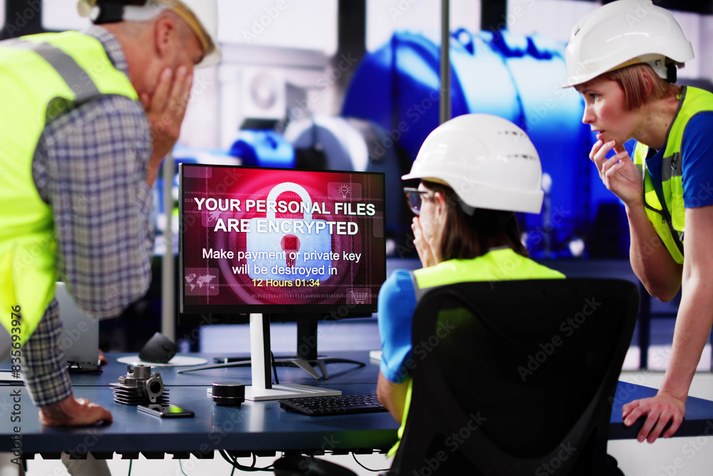 Poster Ransomware Cyber Attack Using Malware