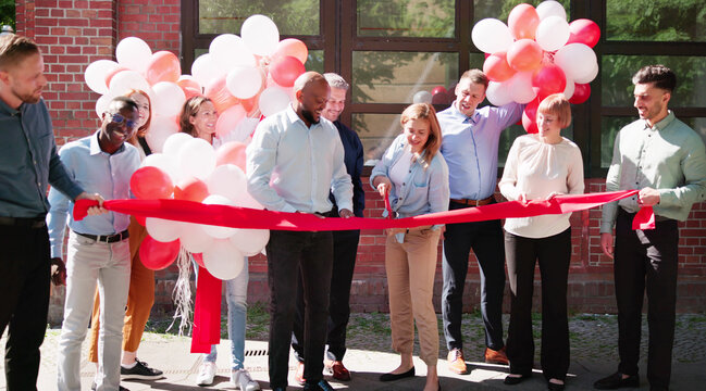 Cutting Ribbon Tape Ceremony
