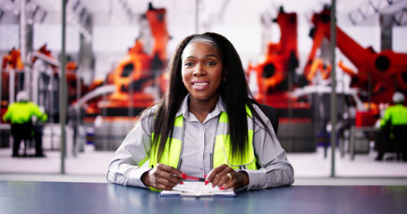 African American Woman In Video Conference Meeting