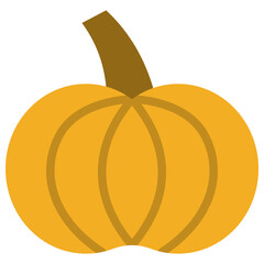 pumpkin flat icon