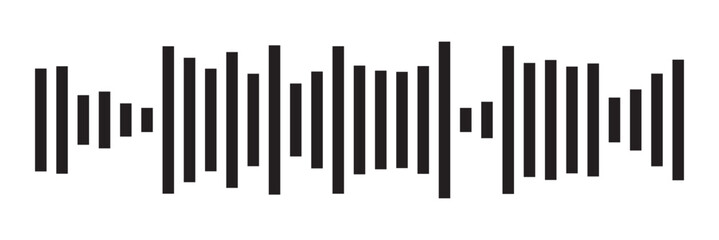 Sound waves set. Modern sound equalizer. Radio wave icons. Volume level symbols. Music frequency. Abstract digital equalizers for music app. Vector illustration in eps 10.