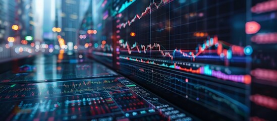 Obraz premium Futuristic AI Robot Managing Financial Technology with Advanced Artificial Intelligence for Smart Investment Decisions