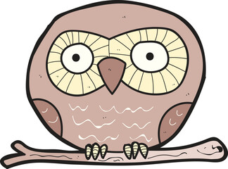 An owl cartoon