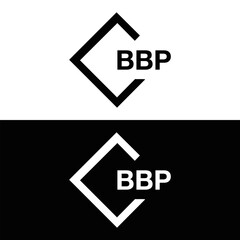 BBP logo. B B P design. White BBP letter. BBP, B B P letter logo design. B B P letter logo design in FIVE, FOUR, THREE, style. letter logo set in one artboard. B B P letter logo vector design.