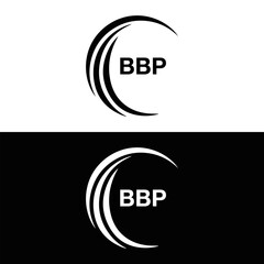 BBP logo. B B P design. White BBP letter. BBP, B B P letter logo design. B B P letter logo design in FIVE, FOUR, THREE, style. letter logo set in one artboard. B B P letter logo vector design.
