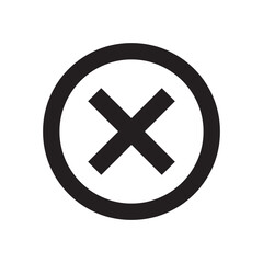 wrong mark icon. wrong mark vector for right or wrong decision isolated 