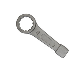 heavy duty industrial quality spanner isolated 