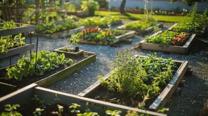 Organic Urban Farming in Elevated Community Garden