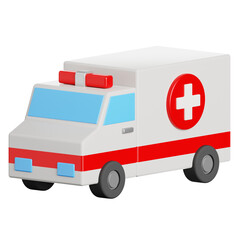 Ambulance 3D Icon