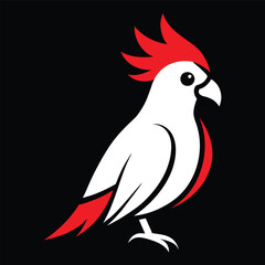 Solid color Corella animal vector design