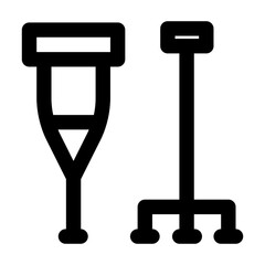walking aids line icon