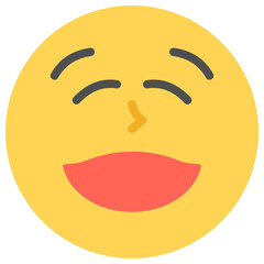 Obraz premium happy flat icon