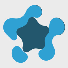 Abstract shapes graphic design