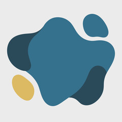 Abstract shapes graphic design