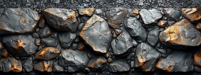 Texture of dark brown rock with beautiful background.