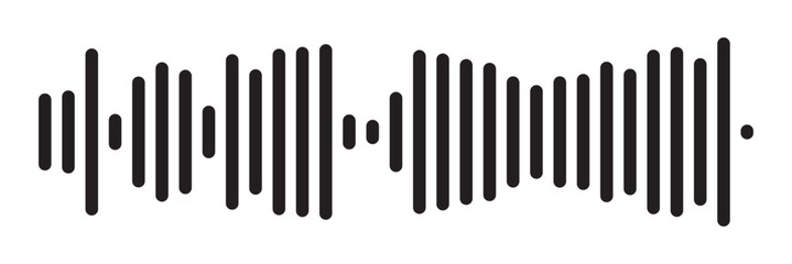 Equalizer music waves collection. Set of black music wave. Black music line wave beat collection. Frequency audio waveform, music wave isolated on white background in eps 10.