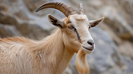 An image of a tan goat