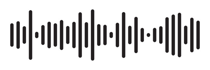 Equalizer music waves collection. Set of black music wave. Black music line wave beat collection. Frequency audio waveform, music wave isolated on white background in eps 10.