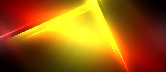 Neon dynamic diagonal light rays background. Techno digital geometric concept design for wallpaper, banner, presentation, background