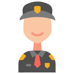 police flat icon