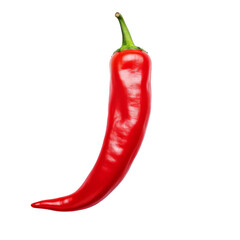 A single red chili pepper isolated