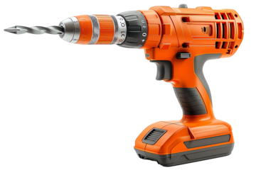 a power drill isolated on a transparent background