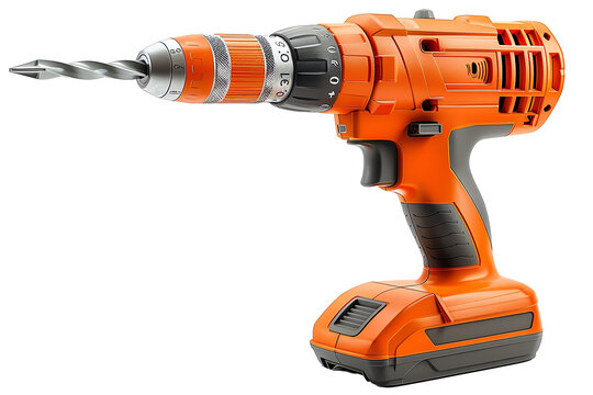 a power drill isolated on a transparent background