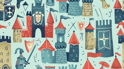 Castle knight pattern