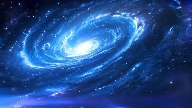 The smooth curve of a spiral galaxy represents the harmony and balance achieved through the unification of forces at high energies.